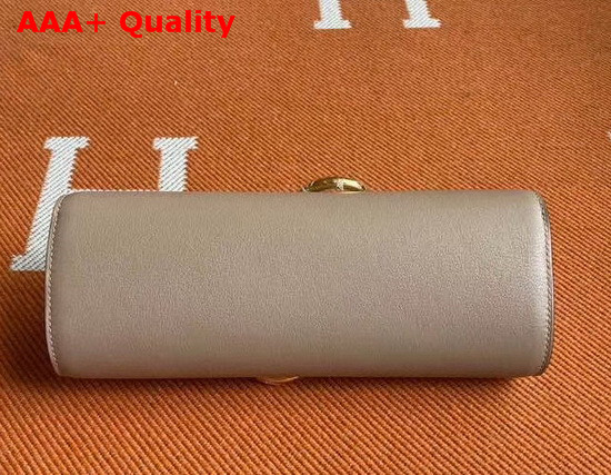 Hermes Egee Clutch in Light Grey Swift Calfskin Replica
