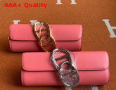 Hermes Egee Clutch in Pink Swift Calfskin Replica