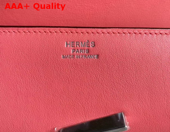 Hermes Egee Clutch in Pink Swift Calfskin Replica