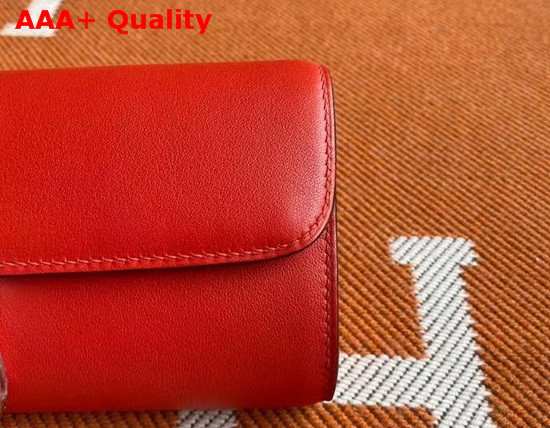 Hermes Egee Clutch in Red Swift Calfskin Replica