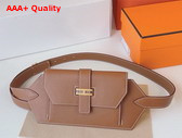 Hermes Elan Pocket 24 Belt Gold Swift Calfskin Replica