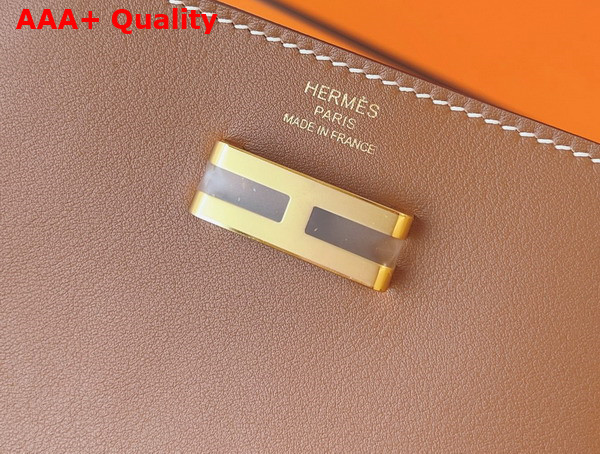 Hermes Elan Pocket 24 Belt Gold Swift Calfskin Replica