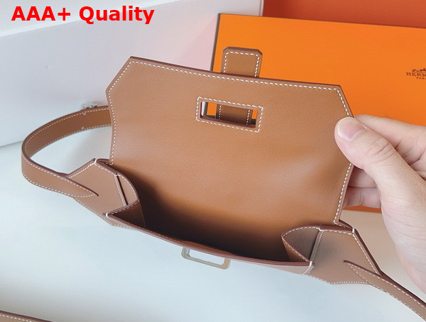 Hermes Elan Pocket 24 Belt Gold Swift Calfskin Replica