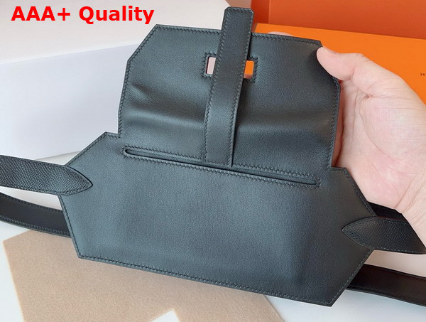 Hermes Elan Pocket 24 Belt Gris Meyer Swift Calfskin Replica