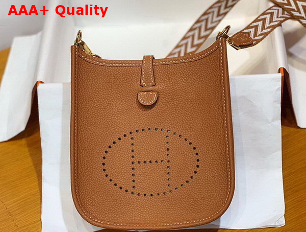 Hermes Evelyne 16 Amazone Bag Gold Togo Calfskin Replica