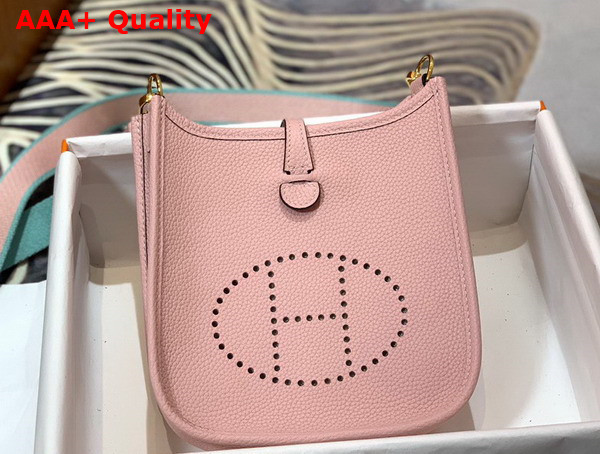 Hermes Evelyne 16 Amazone Bag Light Pink Togo Calfskin Replica