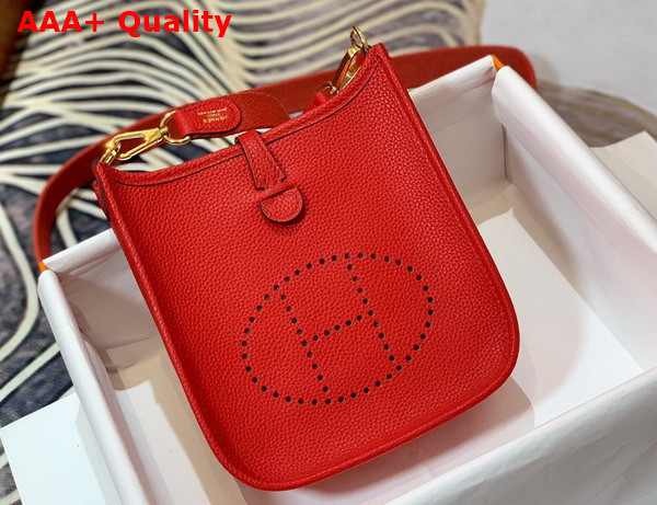 Hermes Evelyne 16 Amazone Bag Red Togo Calfskin Replica