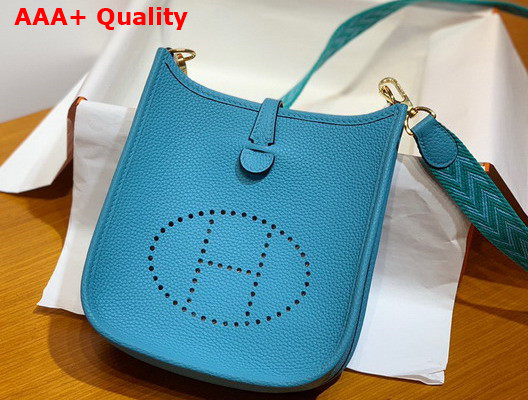 Hermes Evelyne 16 Amazone Bag Sky Blue Togo Calfskin Replica