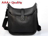 Hermes Evelyne Bag In Black Leather Replica