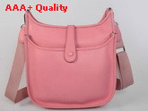 Hermes Evelyne Bag In Pink Leather Replica