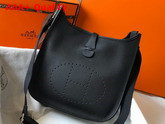 Hermes Evelyne III 29 Bag in Black Taurillon Clemence Leather Replica