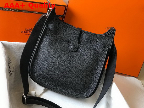 Hermes Evelyne III 29 Bag in Black Taurillon Clemence Leather Replica