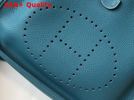 Hermes Evelyne III 29 Bag in Blue Taurillon Clemence Leather Replica