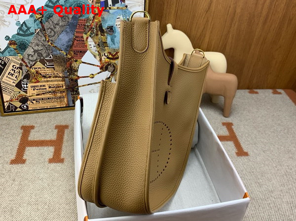Hermes Evelyne III 29 Bag in Cookie Colored Taurillon Clemence Leather Replica
