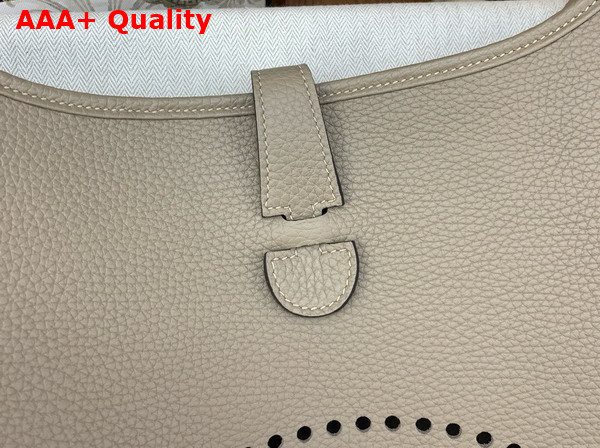 Hermes Evelyne III 29 Bag in Dove Gray Taurillon Clemence Leather Replica