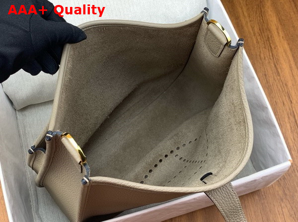 Hermes Evelyne III 29 Bag in Dove Gray Taurillon Clemence Leather Replica