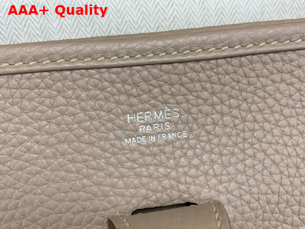 Hermes Evelyne III 29 Bag in Dove Gray Taurillon Clemence Leather Replica