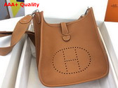 Hermes Evelyne III 29 Bag in Gold Brown Taurillon Clemence Leather Replica