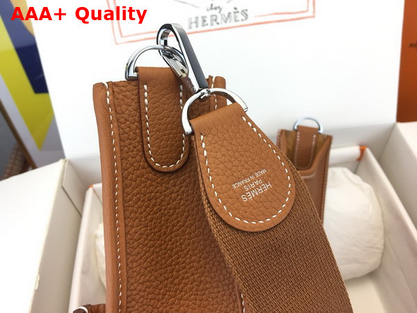 Hermes Evelyne III 29 Bag in Gold Brown Taurillon Clemence Leather Replica