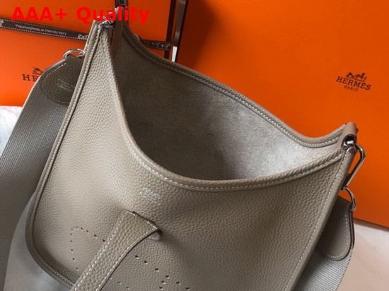Hermes Evelyne III 29 Bag in Gray Taurillon Clemence Leather Replica