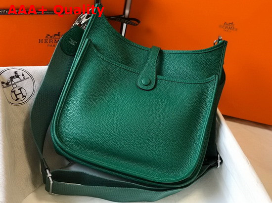 Hermes Evelyne III 29 Bag in Green Taurillon Clemence Leather Replica