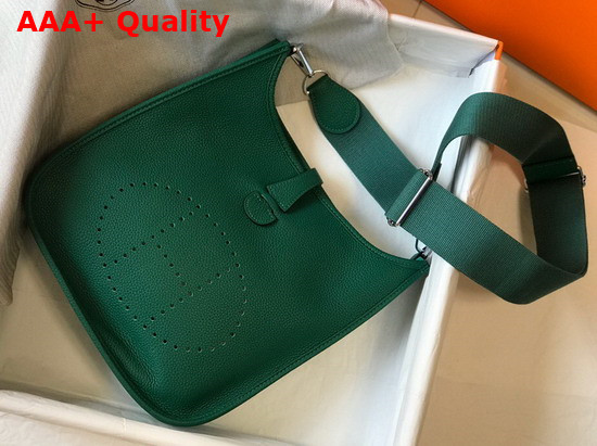 Hermes Evelyne III 29 Bag in Green Taurillon Clemence Leather Replica