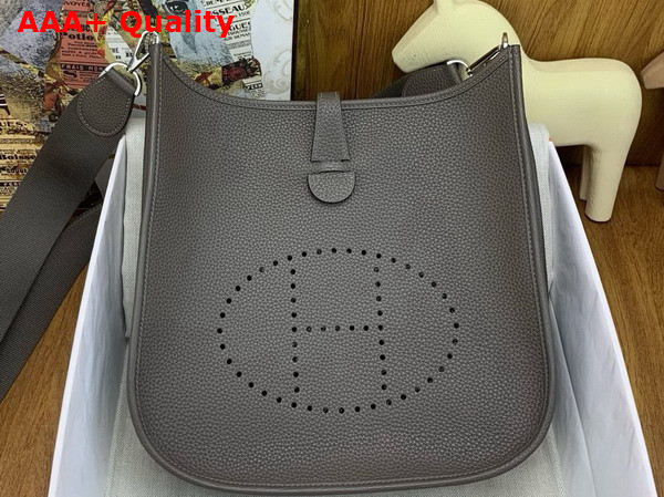Hermes Evelyne III 29 Bag in Gris Meyer Taurillon Clemence Leather Replica