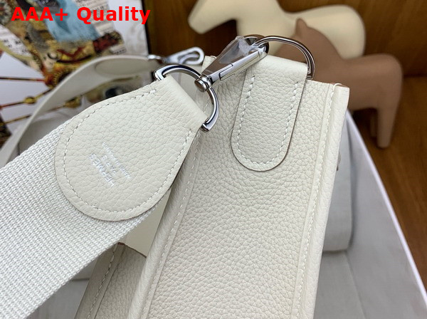 Hermes Evelyne III 29 Bag in Milk White Taurillon Clemence Leather Replica