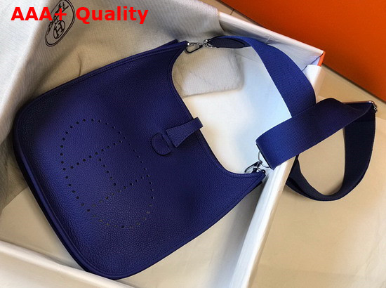 Hermes Evelyne III 29 Bag in Navy Blue Taurillon Clemence Leather Replica