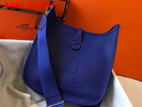 Hermes Evelyne III 29 Bag in Navy Blue Taurillon Clemence Leather Replica
