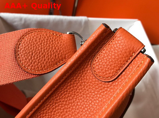 Hermes Evelyne III 29 Bag in Orange Taurillon Clemence Leather Replica