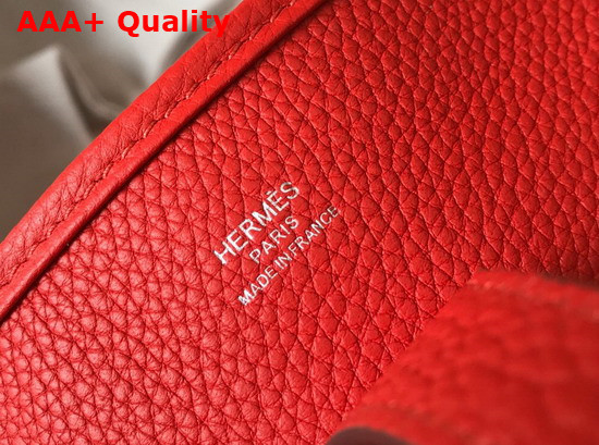 Hermes Evelyne III 29 Bag in Red Taurillon Clemence Leather Replica