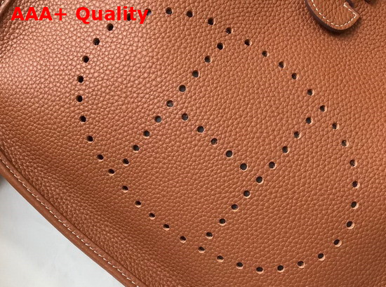 Hermes Evelyne III 29 Bag in Tan Taurillon Clemence Leather Replica