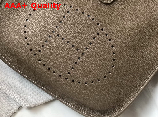 Hermes Evelyne III 29 Bag in Taupe Taurillon Clemence Leather Replica