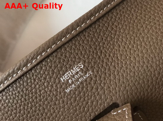 Hermes Evelyne III 29 Bag in Taupe Taurillon Clemence Leather Replica