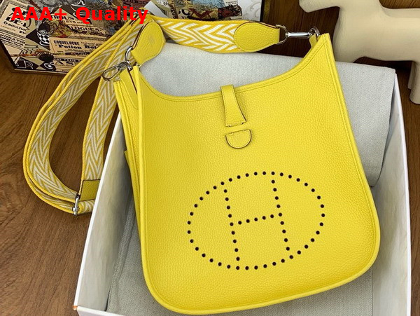 Hermes Evelyne III 29 Bag in Yellow Taurillon Clemence Leather Replica