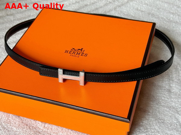Hermes Focus Belt Buckle Reversible Leather Strap 13mm Noir Replica