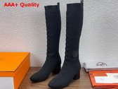 Hermes Fontaine 60 Boot Noir Knit Replica