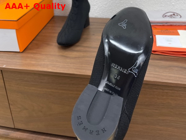 Hermes Fontaine 60 Boot Noir Knit Replica