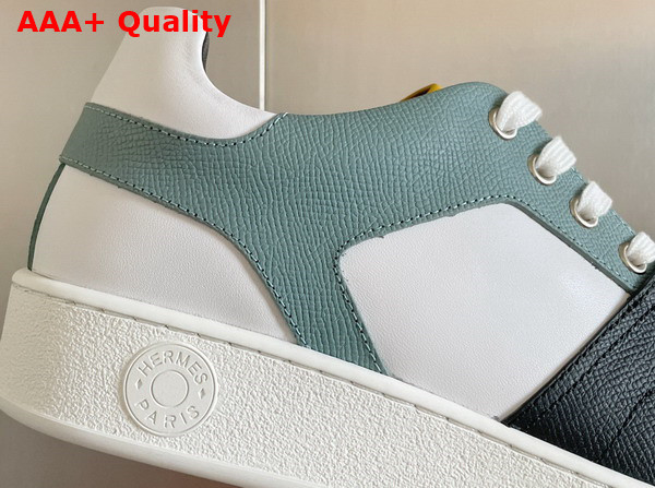 Hermes Free Sneaker Multicolore Blanc Calfskin and Epsom Calfskin Replica