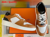 Hermes Free Sneaker Multicolore Naturel Calfskin and Epsom Calfskin Replica
