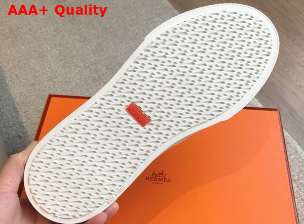 Hermes Game Slip On Sneaker in Blue Suede Goatskin Replica