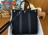 Hermes Garden File 28 Bag in Noir Canvas Replica