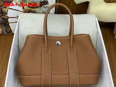 Hermes Garden Party 23 Bag in Gold Negonda Calfskin Replica