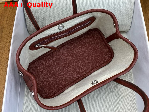 Hermes Garden Party 23 Bag in Rouge H Negonda Calfskin Replica