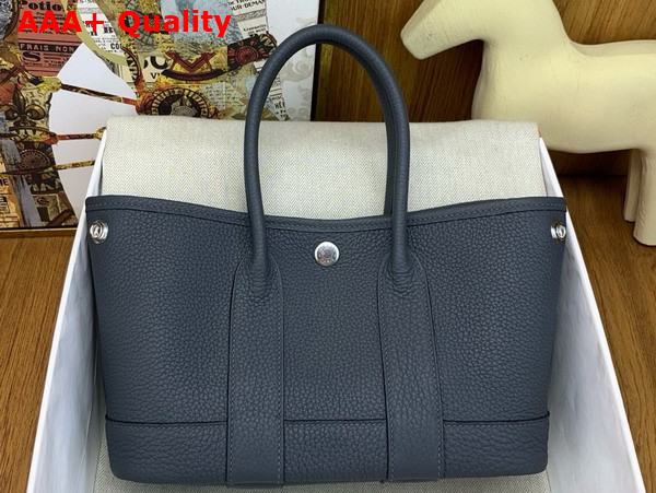 Hermes Garden Party 23 Bag in Stone Grey Negonda Calfskin Replica