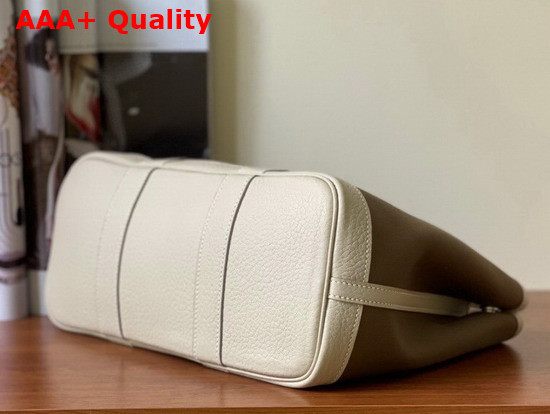 Hermes Garden Party 30 Bag in Canvas and Leather Khaki and Beige Replica