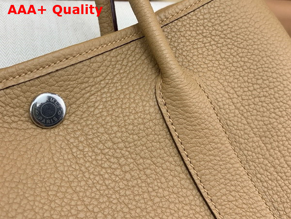 Hermes Garden Party 30 Bag in Milk Tea Negonda Leather Replica