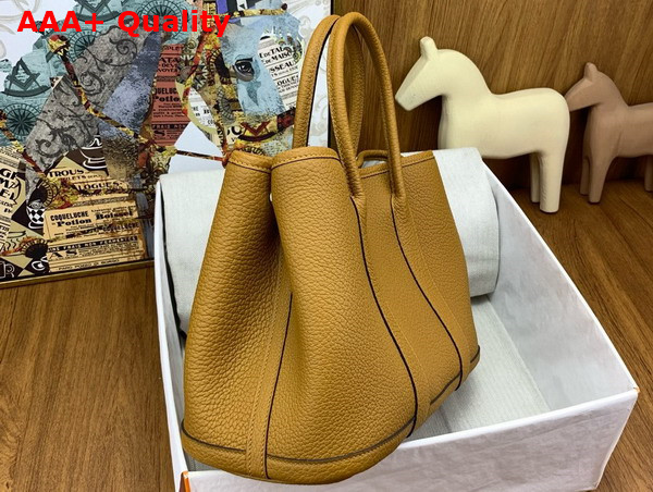 Hermes Garden Party 30 Bag in Sesame Negonda Leather Replica