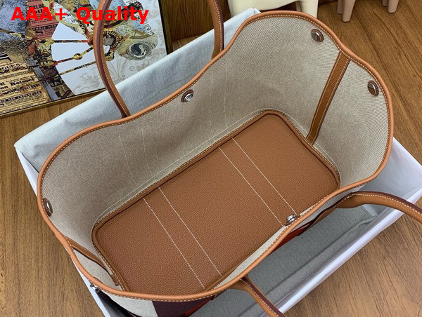 Hermes Garden Party 36 Bag in H Plume Hermes Pacific Canvas Replica
